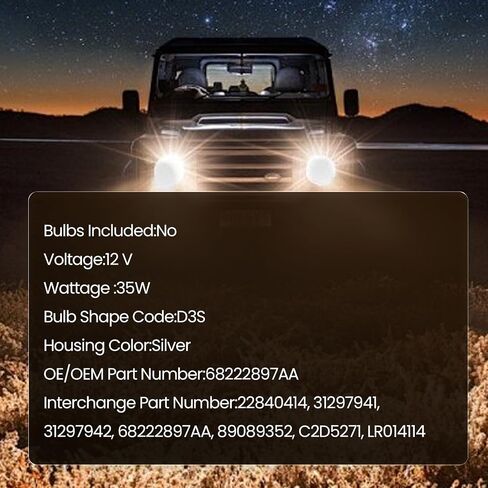 89089352 HID المصباح الصابورة لـ GMC Acadia 2013-2015، لـ Buick Enclave 2013-2017، لـ Jeep Grand Cherokee 2014 2015 وحدة التحكم في صابورة زينون LR014114، 22840414، 31297941،31297942 (فقط لـ D3S) in Kuwait