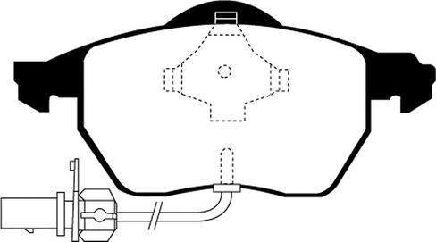 EBC Brakes Redstuff 3000 Series Sport Brake Pad Set DP31483C to Fit AUDI,VOLKSWAGEN in Kuwait