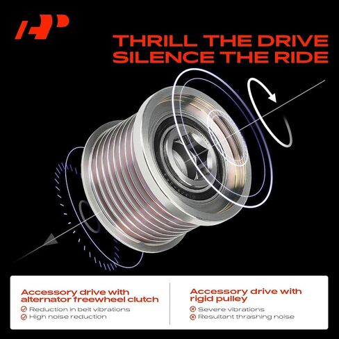 بكرة القابض ذات المولد الحر المتوافقة مع BMW F10 Series 528i 2011، F25 Series X3 2011-2012، 3.0 لتر، 8 أخاديد في اتجاه عقارب الساعة in Saudi Arabia