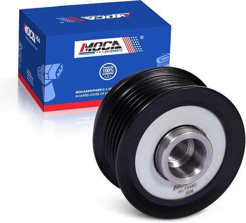 MOCA 37015P Decoupler Pulley Fit for Toyota 1998-2013 Corolla 1.8L, for Scion 2008-2014 xD 1.8L, for Dodge 2001-2007 Caravan 3.3L, for Chrysler 2001-2007 Town & Country 3.3L 3.8L in Saudi Arabia