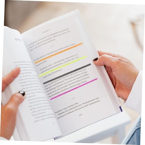 4 كتب من Gadpiparty مكونة من شرائط تمييز قابلة للإزالة وعلامات صفحات نيون للكتب وعلامات تبويب لاصقة محمولة لتعليق ملحقات القراءة الاحترافية in Saudi Arabia