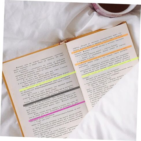 4 كتب من Gadpiparty مكونة من شرائط تمييز قابلة للإزالة وعلامات صفحات نيون للكتب وعلامات تبويب لاصقة محمولة لتعليق ملحقات القراءة الاحترافية in Saudi Arabia