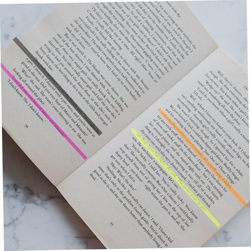 4 كتب من Gadpiparty مكونة من شرائط تمييز قابلة للإزالة وعلامات صفحات نيون للكتب وعلامات تبويب لاصقة محمولة لتعليق ملحقات القراءة الاحترافية in Saudi Arabia