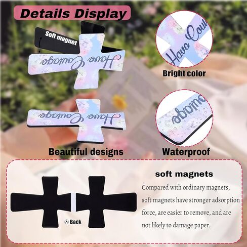 16PCS Magnetic Cross Bookmarks Gifts, Magnetic Bookmark Christian Cross Magnetic Page Markers Religious Bible Verses Bookmarks for Bible Study, Readers, Teachers, Students (B) in Kuwait