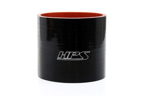 HPS HTSC-187-BLK خرطوم قارنة توصيل مستقيم مقوى من السيليكون بدرجة حرارة عالية 4 طبقات، أقصى ضغط 100 رطل لكل بوصة مربعة، طول 3 بوصات، معرف 1-7/8 بوصة، أسود in Kuwait