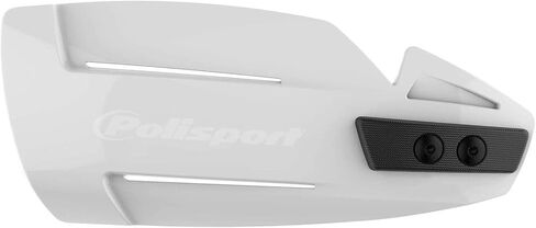 Polisport Hammer Handguards for Motocross Motorcycles–MX Replica Plastic Hand Guards – Durable, Flexible, Easy to Install, Supermoto, Motard, Dirt Bikes & Off-Road Protection- White in Saudi Arabia
