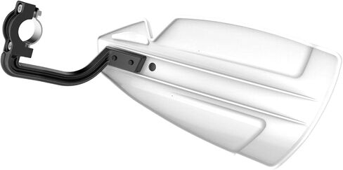 Polisport Hammer Handguards for Motocross Motorcycles–MX Replica Plastic Hand Guards – Durable, Flexible, Easy to Install, Supermoto, Motard, Dirt Bikes & Off-Road Protection- White in Saudi Arabia