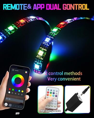 مصابيح LED داخلية للسيارة، شريط LED مرن مع تطبيق وجهاز تحكم عن بعد، مصابيح USB-A/C RGB مع وضع DIY ووضع الموسيقى، 72 مصباح LED in Kuwait