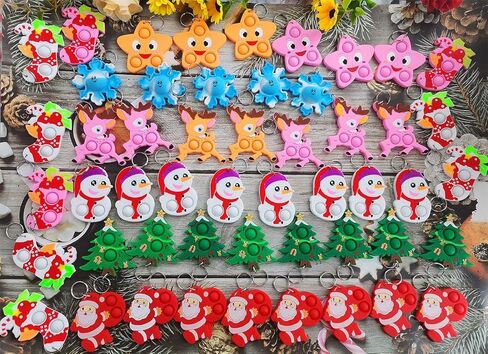 24 عبوة من ألعاب تململ صغيرة ومتنوعة لعيد الميلاد المضحك للأطفال والأطفال وطلاب الفصول الدراسية هدية من المعلم، هدايا لحفلات أعياد الميلاد in Kuwait