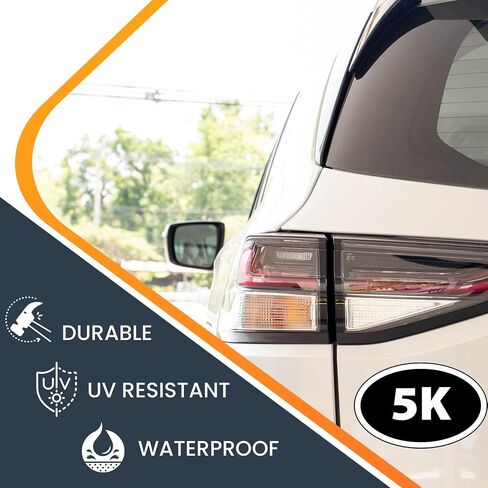 Magnet Me Up 5K Marathon Inverted Black Oval Magnet Decal, 4x6 Inches, Heavy Duty Automotive Magnet for Car Truck SUV in Saudi Arabia