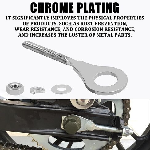قطعتان من شداد ضبط سلسلة الدراجات النارية، 95014-10010 لضبط محور السلسلة استبدال Honda XR70 XR80 XR100 CRF70 CRF80 CRF100 CT70 XL80S XL100S دراجة صغيرة 50cc-125cc، ملحقات الدراجات النارية in Saudi Arabia
