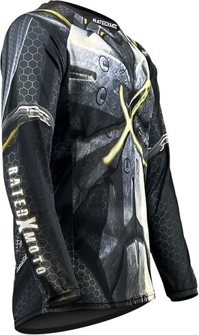 Machine X Men's Jersey Motocross Grey/Yellow MX, ATV, Dirt Bike Pro X Series in Saudi Arabia