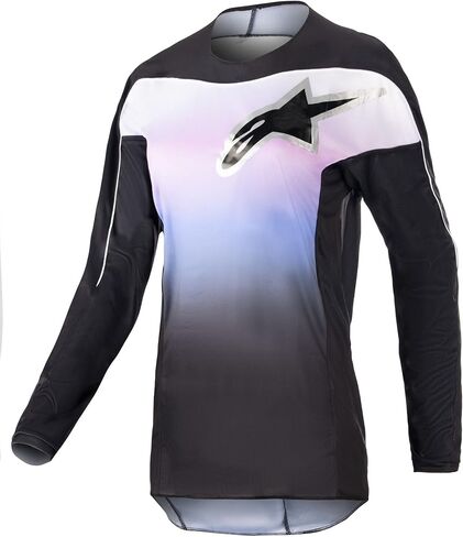 Alpinestars 3782723-1380-SM: Stella Fluid Jersey Black/Frozen Purple Sm in Kuwait