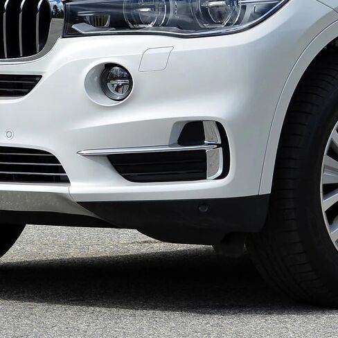 حامي السيارة الزخرفية 51117303113 51117303114 المصد الأمامي مصبغة تقليم صب صالح لسيارات BMW X5 F15 35i 35ix 35dx 40ex 2014-2017 LH RH (الكروم الأيسر) in Kuwait