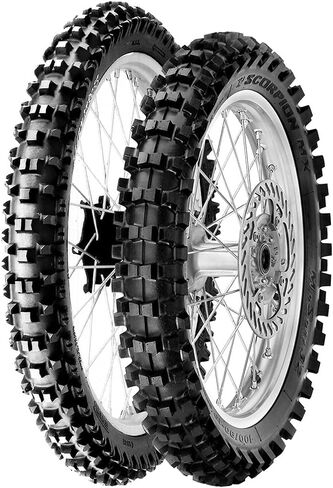 إطار Pirelli Scorpion MX Mid Soft 120/100-18 الخلفي للموتوكروس - إطار الدراجة النارية/الترابية، قبضة عالية ومتانة لسباقات الطرق الوعرة in Saudi Arabia