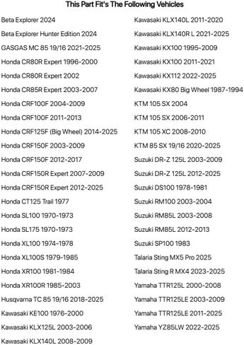 إطار Tusk EMEX T-35® للتضاريس الناعمة/المتوسطة 70/100x19 لسيارة HONDA CR80R Expert 1996-2000,2002 in Saudi Arabia