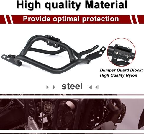 Xitomer Down Engine Guard مناسب لـ 2025 Tenere 700 دراجة نارية تحطم القضبان متوافق مع Tenere 700 2019-2025 Down Crashbars Tank Guard in Kuwait