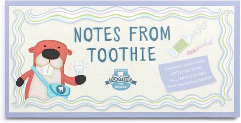 DEMDACO Tootie The Beaver 8 x 4 Inch Paper Tooth Fairy Helper Tracker Keepsake Message Book Notes From Toothie in Saudi Arabia