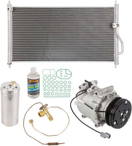 مجموعة مكيف الهواء مع مكثف وضاغط تيار متردد ومجفف لسيارة Honda CR-V CRV 1997 1998 1999 2000 2001 - BuyAutoParts 60-82399CK جديد in Kuwait