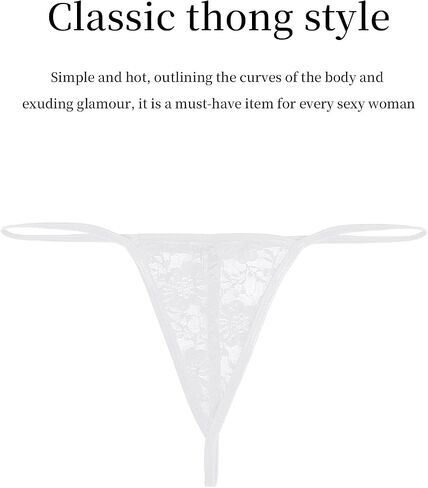 ملابس داخلية مثيرة من ohmydear G String للنساء ملابس داخلية منخفضة الارتفاع من الدانتيل للسيدات بدون عرض سراويل تانجا من الخلف على شكل حرف T in Saudi Arabia