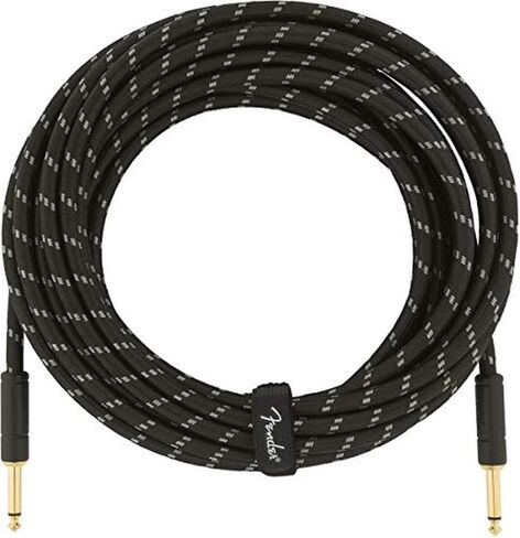 Fender Deluxe Series Instrument Cable, Straight/Angle, Tweed, 10ft in Kuwait