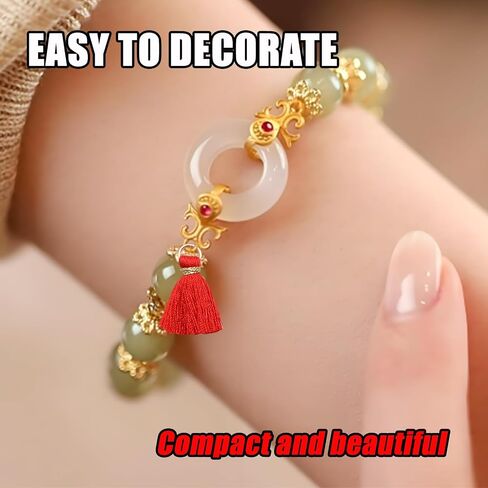 50 Pcs Red Mini Tassels - Premium Silky Craft Tassels for Jewelry, Keychains, Bookmarks & DIY Accessories (Small Charms for Bags/Gifts) in Saudi Arabia