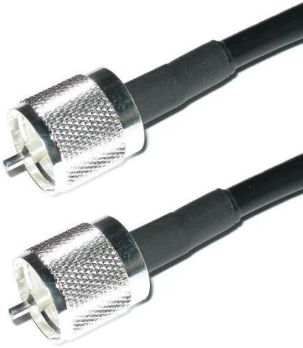 MPD Digital LMR-240-PL-259-UHF-Male-25ft Times Microwave LMR-240 PL-259 HF/VHF/UHF كابل محوري هام أو كابل هوائي راديو CB - 25 قدم in Saudi Arabia