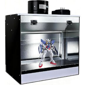 Water Curtain Spray Booth, Model Paint Booth with Exhaust Fans, Benchtop Airbrush Spray Booth with LED Lighting & Removable Water Tank, for Painting Model DIY Craft S in Saudi Arabia