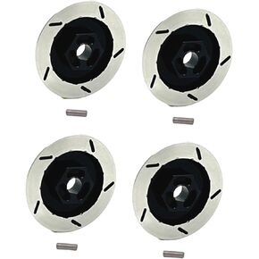 4Pcs 1/12 RC Wheel Brake Disc Replacement Parts DIY Modified Spare Parts 12mm Hex for Crawler Car MN128- Red in Kuwait