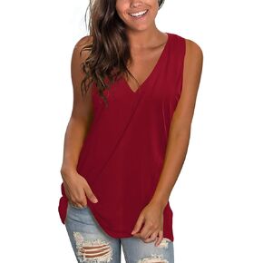 SAMPEEL Tank Tops for Women Cami Deep V Neck Sleeveless Shirts Womens Tees Casual Tee in Kuwait