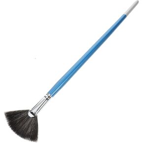 Professional Fan Shaped Paint Brush for Watercolor and Oil Painting Soft Nylon Brush for Artists Versatile for Gouache Pottery and Coloring Techniques in Saudi Arabia