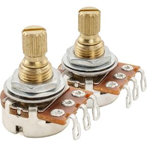 Musiclily Pro Brass Thread Mini Metric Sized Control Pots A25K Aduio Taper Potentiometers for Guitar (Set of 2) in Kuwait