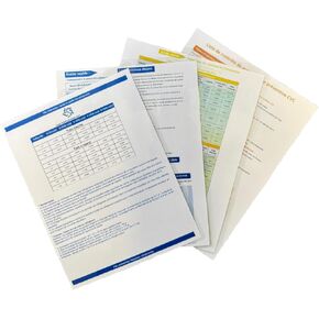 F&L HVAC Quick Reference Cards - Refrigerant Charging and Troubleshooting Guide for Air Conditioners and Heat Pumps - Double-Sided, Waterproof (4 Cards) (HVAC Chart ES-Spanish) in Kuwait