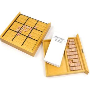 Wooden Sudoku Puzzle Board Game for Adults and Intellectual with Number Checkerboard for Logical Reasoning Training Creative DIY Party Playing Craft Design in Kuwait