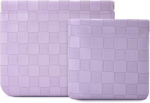 قطعتان من حقيبة مكياج صغيرة للسيدات للمحفظة، حقيبة مكياج صغيرة، منظم المحفظة، محفظة للعملات المعدنية، منظم ملحقات مستحضرات التجميل لأحمر الشفاه، منظم مجموعة السفر، مقاوم للماء ومحمول بسحاب ذاتي الغلق (أسود) in Kuwait