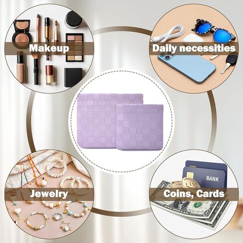 قطعتان من حقيبة مكياج صغيرة للسيدات للمحفظة، حقيبة مكياج صغيرة، منظم المحفظة، محفظة للعملات المعدنية، منظم ملحقات مستحضرات التجميل لأحمر الشفاه، منظم مجموعة السفر، مقاوم للماء ومحمول بسحاب ذاتي الغلق (أسود) in Kuwait