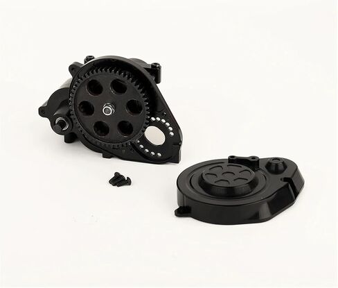 Complete Metal Gearbox Transmission Box with Gear for Axial RBX10 for Ryft 1/10 RC Crawler Car Upgrade Parts with 17T Pinion Brass(Red)(Silver) in Saudi Arabia
