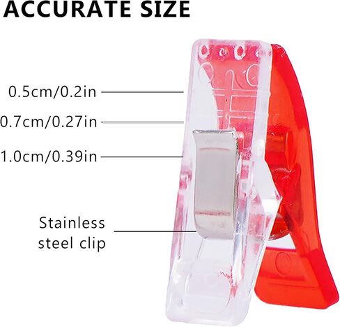 50 Pcs Premium Plastic Clips, Sewing Notions for Sewing Quilting Supplies Crafting Tools, Sewing Clips, Sewing Supplies, Assorted Colors for Craft in Saudi Arabia