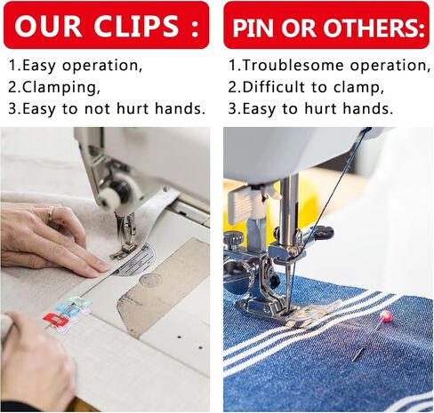 50 Pcs Premium Plastic Clips, Sewing Notions for Sewing Quilting Supplies Crafting Tools, Sewing Clips, Sewing Supplies, Assorted Colors for Craft in Saudi Arabia