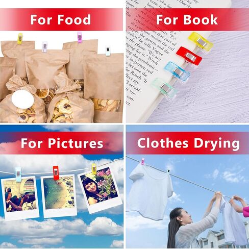 50 Pcs Premium Plastic Clips, Sewing Notions for Sewing Quilting Supplies Crafting Tools, Sewing Clips, Sewing Supplies, Assorted Colors for Craft in Saudi Arabia