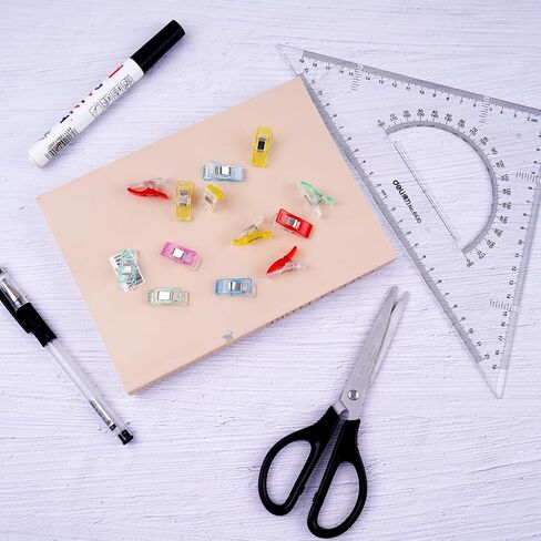 50 Pcs Premium Plastic Clips, Sewing Notions for Sewing Quilting Supplies Crafting Tools, Sewing Clips, Sewing Supplies, Assorted Colors for Craft in Saudi Arabia
