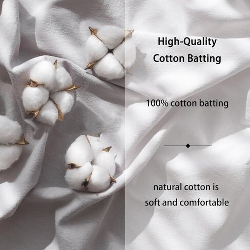 Natural Cotton Batting for Quilting, Batting for Sewing Handmade Quilts All Season Light Weight Quilt Batting for Quilts, Craft and Wearable Arts 200GSM 47x59 Inch in Saudi Arabia
