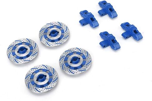 Wheel Brake Disc Parts Fit for Unlimited Desert Racer UDR 1/7 RC Car, RC Brake Disc Accessory, High Performance Aluminum Alloy Brake Disc with Non - Directional Finish, Per (Dark Blue) in Saudi Arabia