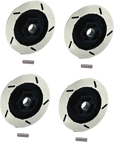 4Pcs 1/12 RC Wheel Brake Disc Replacement Parts DIY Modified Spare Parts 12mm Hex for Crawler Car MN128- Red in Kuwait