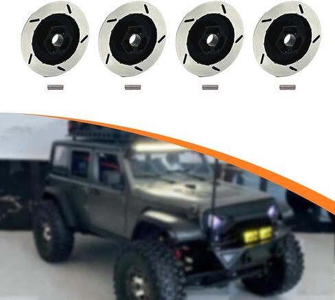 4Pcs 1/12 RC Wheel Brake Disc Replacement Parts DIY Modified Spare Parts 12mm Hex for Crawler Car MN128- Red in Kuwait