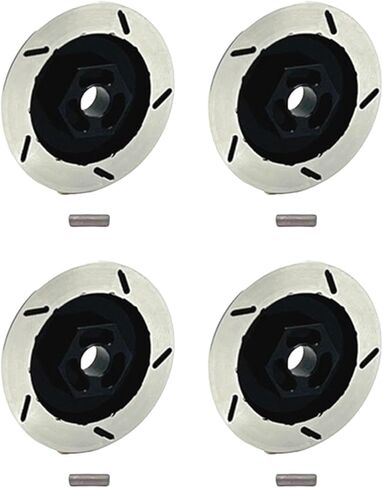 4Pcs 1/12 RC Wheel Brake Disc Replacement Parts DIY Modified Spare Parts 12mm Hex for Crawler Car MN128- Red in Kuwait