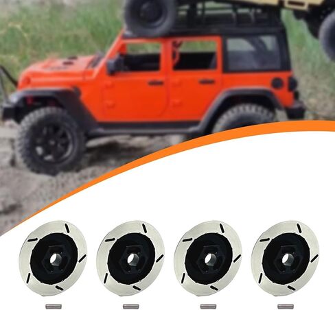 4Pcs 1/12 RC Wheel Brake Disc Replacement Parts DIY Modified Spare Parts 12mm Hex for Crawler Car MN128- Red in Kuwait