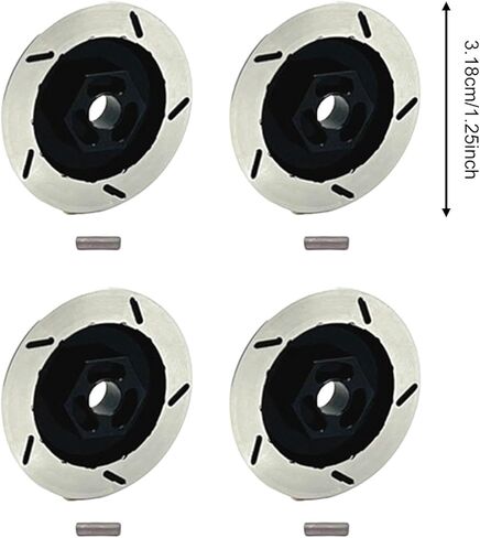 4Pcs 1/12 RC Wheel Brake Disc Replacement Parts DIY Modified Spare Parts 12mm Hex for Crawler Car MN128- Red in Kuwait