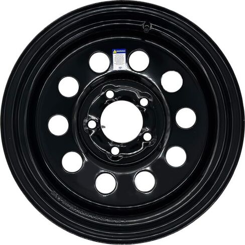 Premium Service 15x6 5 on 4.5 Modular Steel Trailer Wheel (White/w Pinstripes) in Saudi Arabia