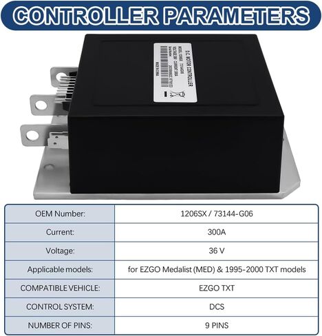 73144G06 1206SX 36V 300A 9-Pin Controller لـ 1994-2000 EZGO Electric - بديل مثالي لموديلات كورتيس 73144G01-G05 in Kuwait